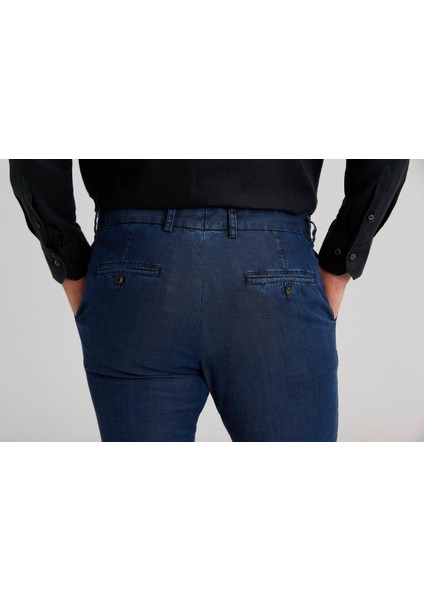 Indigo Pamuk 4 Cepli Denim Erkek Pantolon PNJ24Y24103_D66 modelleri