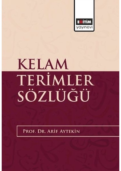 Kelam Terimler Sözlüğü