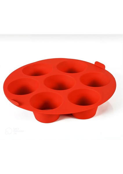 Kırmızı Airfryer Uyumlu Silikon Pişirme Kabı – Yapışmaz, Isıya Dayanıklı indirimleri