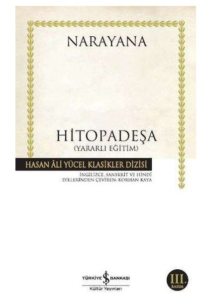 Hitopadeşa - Hasan Ali Yücel Klasikleri