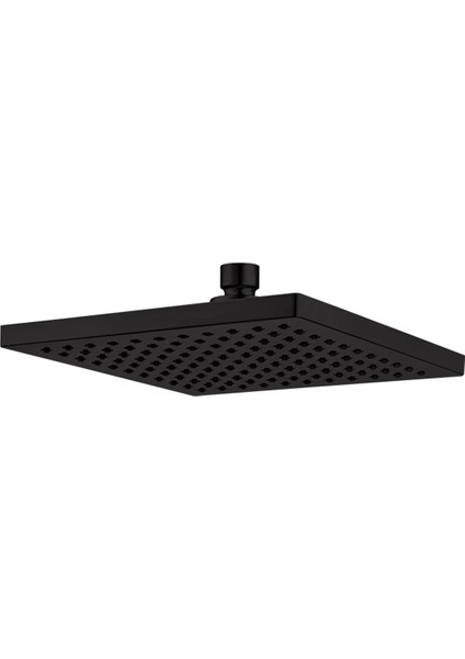 Mat Siyah Duş Başlığı 200X200, Modern ve Şık Tasarım, Kolay Montaj