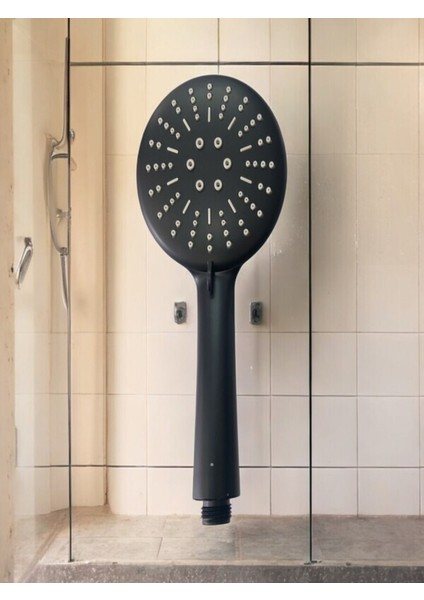 Şık Siyah Fonksiyonlu Duş Başlığı, Modern ve Kullanışlı Tasarım fiyatları