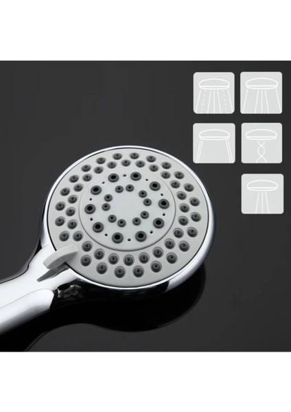 Krom Duş Başlığı ve Seti, Eko Mafsal ve Hortum ile Şık Tasarım modelleri