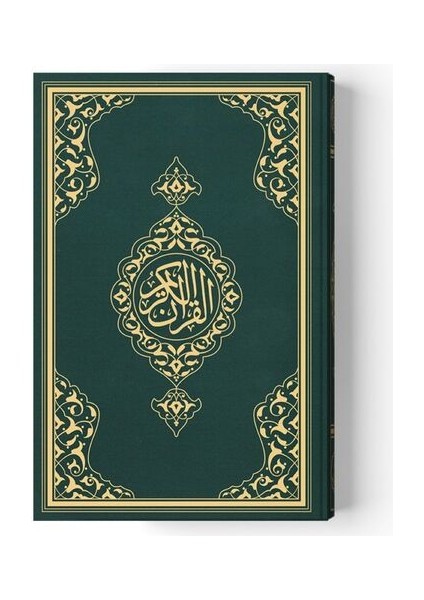 2 Renkli Orta Boy Kur'an-I Kerim (Miklepsiz) Yeşil