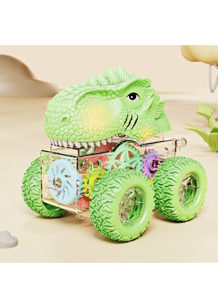 Atalet Dinozor Buggy Oyuncaklar Ultra Dalı 360 Derece Dönen Dört Tekerlekten Çekişli Çocuk Hayvan Oyuncak Araba (Yurt Dışından)