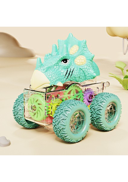 Atalet Dinozor Buggy Oyuncaklar Ultra Dalı 360 Derece Dönen Dört Tekerlekten Çekişli Çocuk Hayvan Oyuncak Araba (Yurt Dışından)