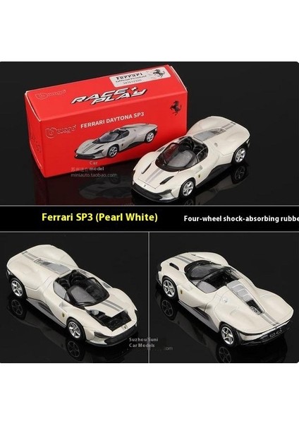 Ferrari Simülasyon Oyuncak Alaşım Araba Modeli Küçük Ölçekli Araba Modeli SF90SP1 Araba Adam (Yurt Dışından)