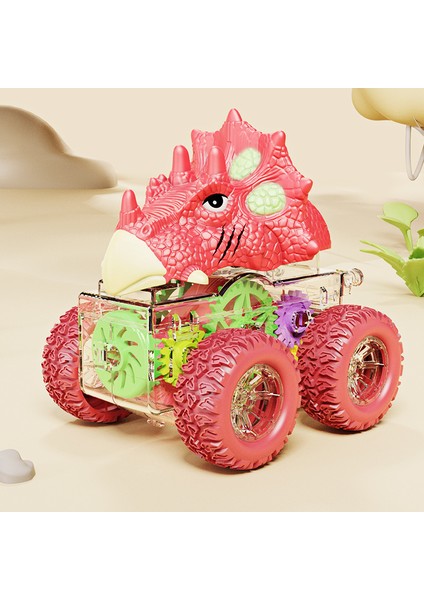 Atalet Dinozor Buggy Oyuncaklar Ultra Dalı 360 Derece Dönen Dört Tekerlekten Çekişli Çocuk Hayvan Oyuncak Araba (Yurt Dışından)