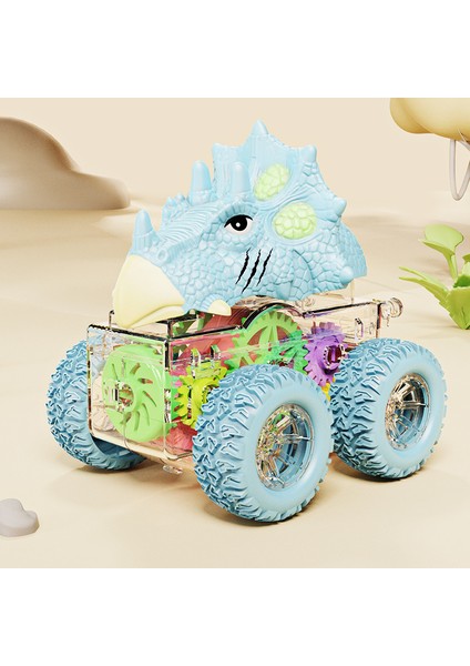 Atalet Dinozor Buggy Oyuncaklar Ultra Dalı 360 Derece Dönen Dört Tekerlekten Çekişli Çocuk Hayvan Oyuncak Araba (Yurt Dışından)