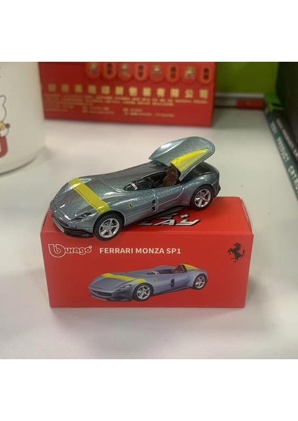 Ferrari Simülasyon Oyuncak Alaşım Araba Modeli Küçük Ölçekli Araba Modeli SF90SP1 Araba Adam (Yurt Dışından)