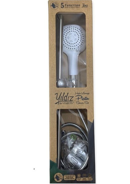 Beş Fonksiyonlu Sürgülü Beyaz Duş Seti, Hidro Masaj Özellikli modelleri