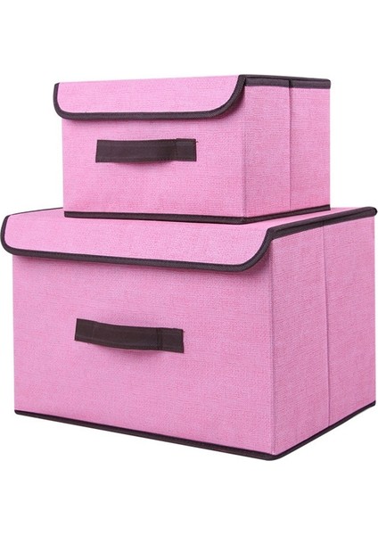 Ev Tekstili ve Pamuklu Iki Parçalı Saklama Kutusu Katlanabilir Giysi Saklama Kutusu Iç Çamaşırı Dokuma Olmayan Toz Geçirmez Saklama Kutusu (Yurt Dışından)