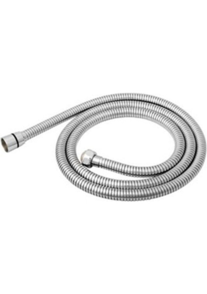 Şeffaf Krom Duş Zinciri Hortumu, 1.5 M, Sıkı Döşemeli, Dayanıklı ve Esnek