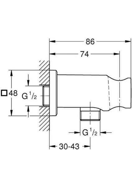 Şık 1/2" Duş Çıkış Dirseği Tutucu Ile, Kolay Montaj ve Dayanıklı Tasarım fırsatları