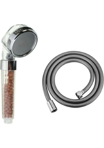 Tasarruflu Arıtmalı Duş Başlığı ve Pvc Hortumlu Set