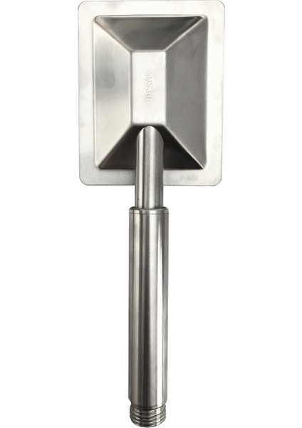 Kare Paslanmaz Duş Başlığı, Siyah Hortum ve Vakumlu Mafsal Takımı modelleri