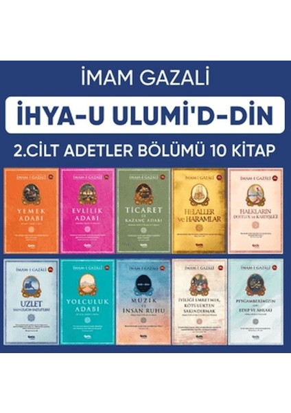 Ihyau Ulumiddin 2. Cilt (Adetler Bölümü 10 Kitap)
