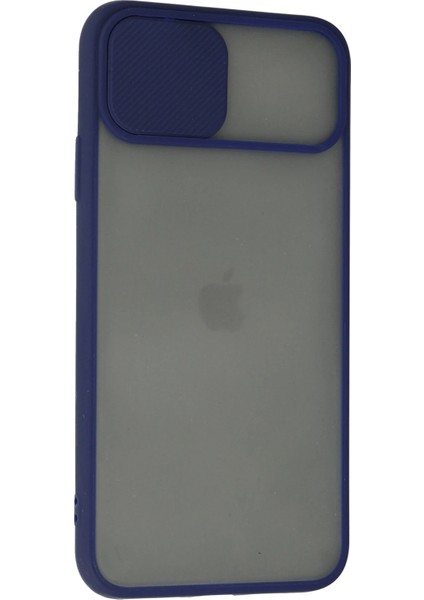 Zengezur Newface Iphone 11 Pro Max Kılıf Palm Buzlu Kamera Sürgülü Silikon - Lacivert modelleri