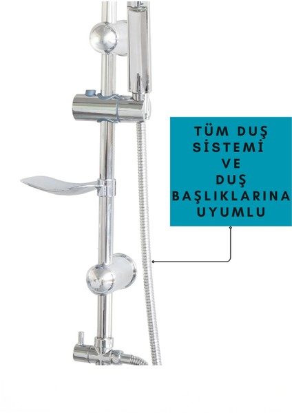 Paslanmaz Spiral Duş Başlığı Hortumu, 150 Cm, Gri, Standart G1/2" Bağlantı fırsatları