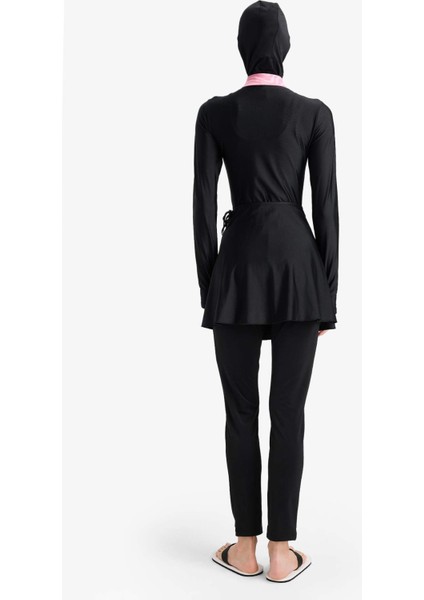 Regular Fit Hızlı Kuruyan Baskılı 5'li Burkini Takım E7998AX25HS