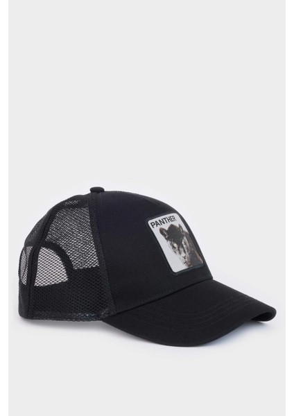 Erkek Etiket Baskılı Dokuma Beyzbol Basketbol Şapkası B7998AX25SM