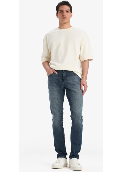 Pedro Slim Fit Dar Kalıp Normal Bel Dar Paça Jean Pantolon E9282AX25SP