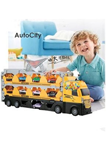 Dev Yarış Pistli Uzayabilen Oyuncak Araba Taşıyan Sürat Pistli Tır Taşıyıcı Tır Set Panda Anahtarlık fiyatları
