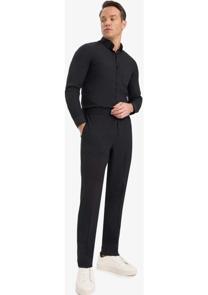 Beli Bağcıklı Lastikli Cepli Jogger Fit Her Yöne Esneyen Yumuşak Tuşe Pantolon A9943AX25AU