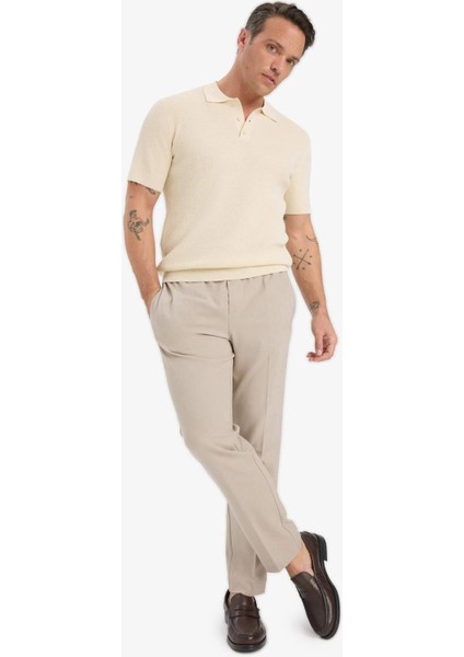Beli Bağcıklı Lastikli Cepli Jogger Fit Her Yöne Esneyen Yumuşak Tuşe Pantolon A9943AX25AU