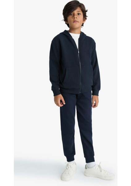 Erkek Çocuk Kapüşonlu Okul Fermuarlı Sweatshirt T7468A625AU