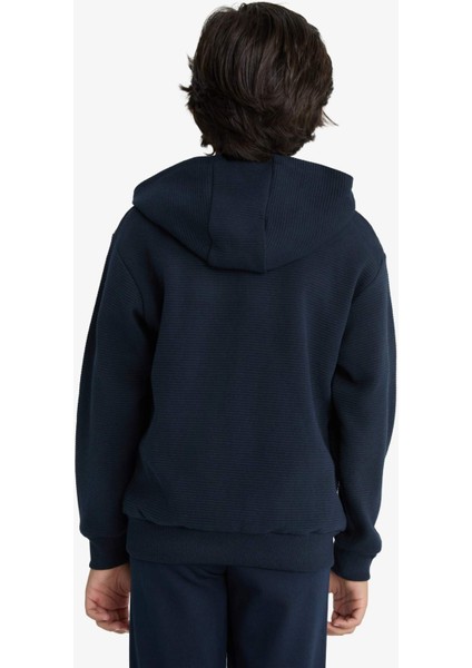 Erkek Çocuk Kapüşonlu Okul Fermuarlı Sweatshirt T7468A625AU