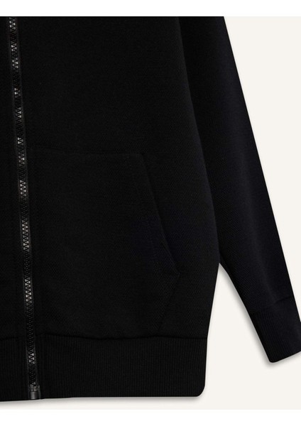 Erkek Çocuk Kapüşonlu Okul Fermuarlı Sweatshirt T7468A625AU