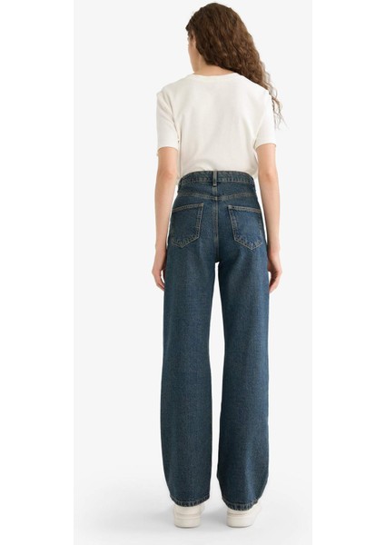 90's Wide Leg Yüksek Bel Düz Paça Uzun Jean Pantolon E9122AX25AU