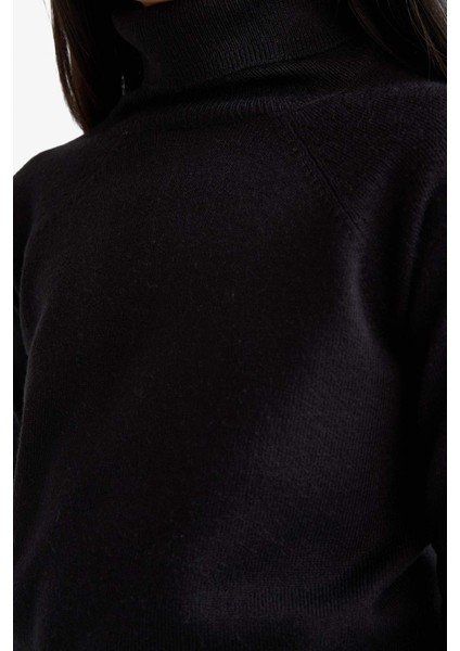 Kız Çocuk Balıkçı Yaka Triko Kazak R1953A625WN