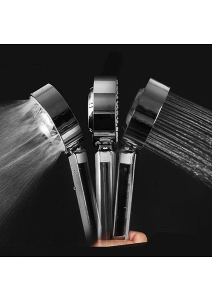 Çift Taraflı Yüksek Basınçlı Tasarruflu Duş Başlığı, Şampuan Hazneli, Gümüş Renk fırsatları