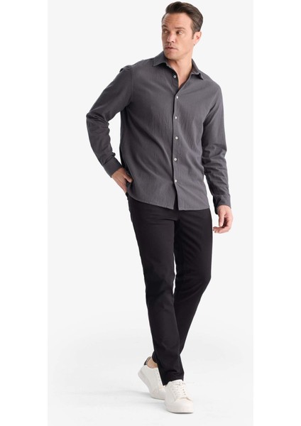 Slim Fit Dar Kesim Dar Paça Cepli Pantolon B2089AX25AU