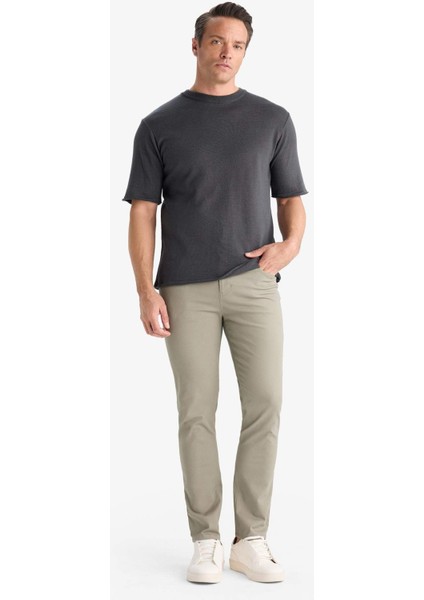 Slim Fit Dar Kesim Dar Paça Cepli Pantolon B2089AX25AU