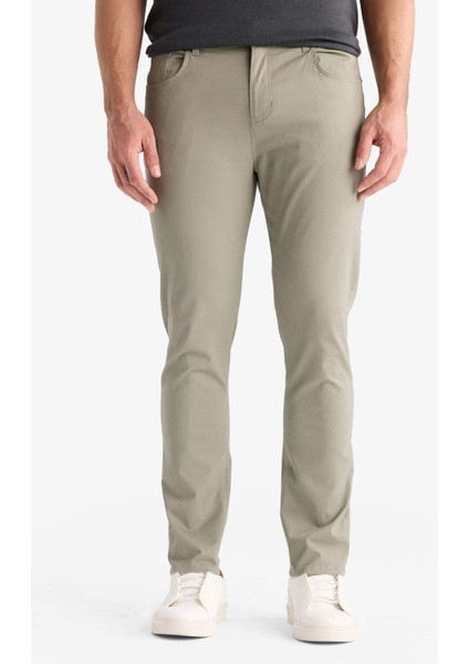 Slim Fit Dar Kesim Dar Paça Cepli Pantolon B2089AX25AU