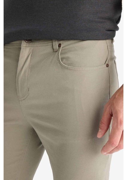 Slim Fit Dar Kesim Dar Paça Cepli Pantolon B2089AX25AU