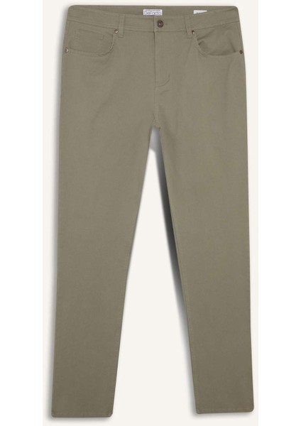 Slim Fit Dar Kesim Dar Paça Cepli Pantolon B2089AX25AU