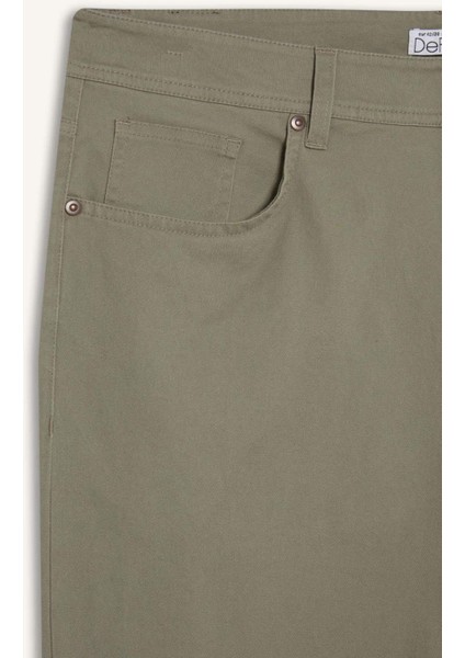 Slim Fit Dar Kesim Dar Paça Cepli Pantolon B2089AX25AU