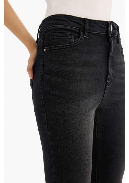 Skinny Fit Yüksek Bel Bilek Boy Jean Pantolon E9820AX25AU