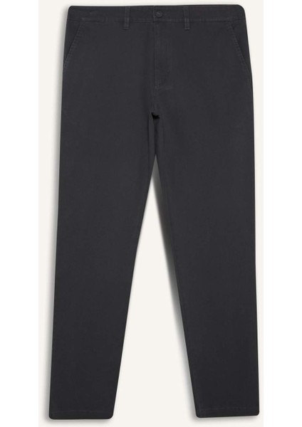 Regular Fit Normal Kesim Cepli Düz Paça Chino Pantolon D7349AX25AU