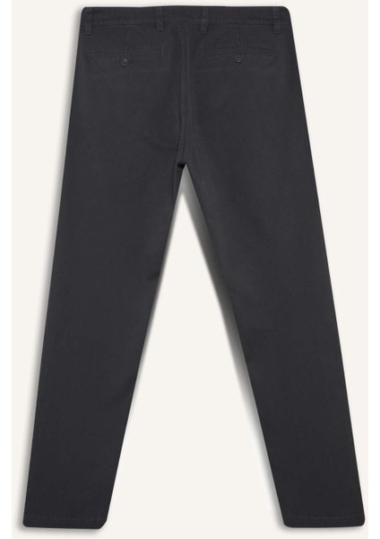 Regular Fit Normal Kesim Cepli Düz Paça Chino Pantolon D7349AX25AU