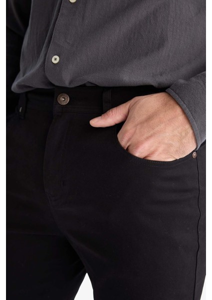 Slim Fit Dar Kesim Dar Paça Cepli Pantolon B2089AX25AU