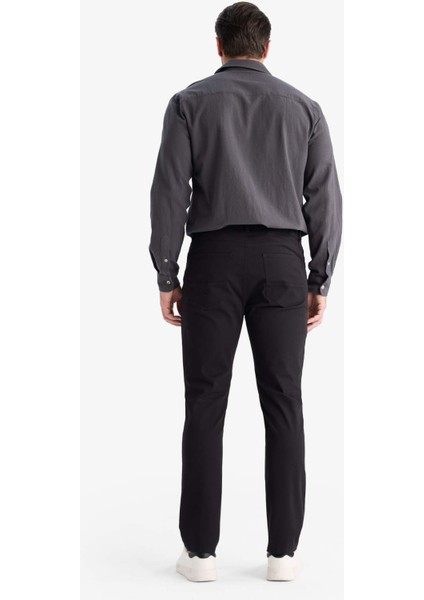 Slim Fit Dar Kesim Dar Paça Cepli Pantolon B2089AX25AU