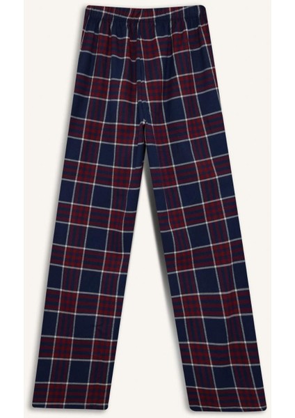 Regular Fit Uzun Boy Kareli Pijama Altı-Fall in Love E7617AX25AU