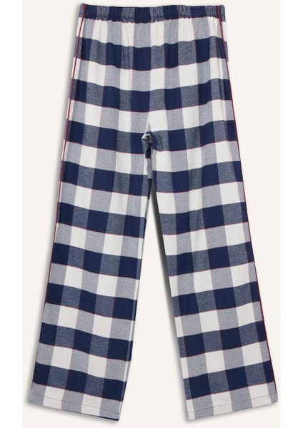 Pijama Takımı Flanel Regular Fit Kareli Uzun Kollu Üst Uzun Alt-Fall in Love E7599AX25AU