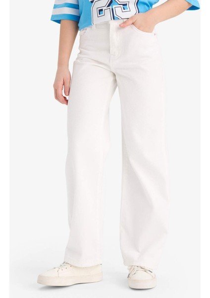 Kız Çocuk Okul 90's Wide Leg Geniş Paça Jean Pantolon E9560A825SM