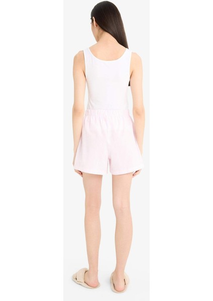 Regular Fit Kısa Boy Poplin 2'li Pijama Alt-Fall in Love E4342AX25SM